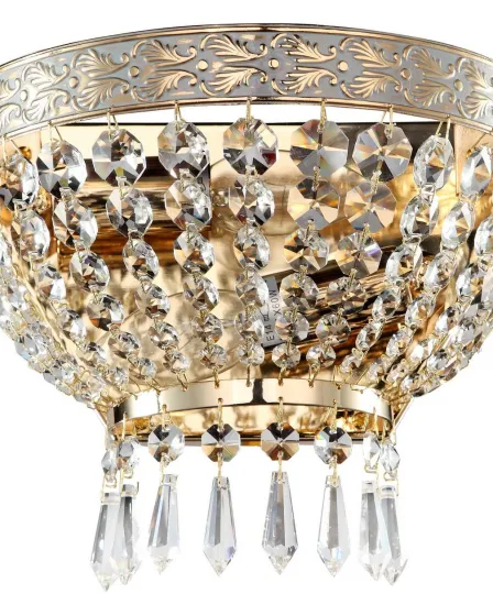 Aplique de Parede Bella Dourado