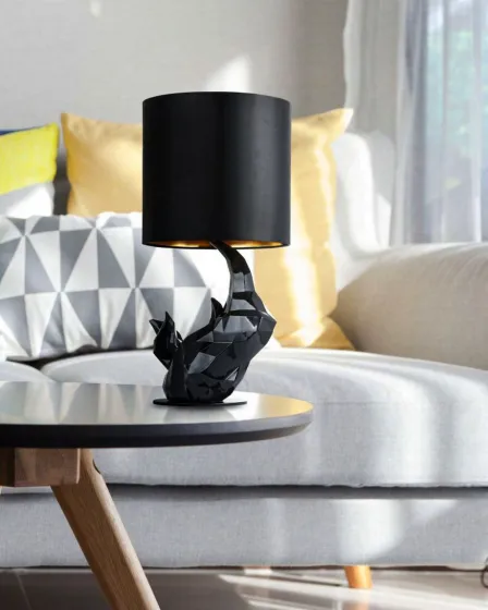 Candeeiro de Mesa Nashorn Preto