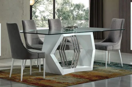Mesa de Jantar Linhas de Vidro