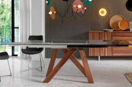 Mesa de Vidro Cristal Extensível
