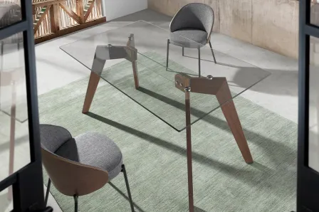 Mesa com Vidro Trina