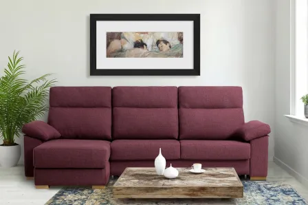 Sofá Chaise com Cama Italiana Charo 2