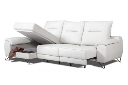Sofá Chaise 2 Assentos Deslizantes Isabel