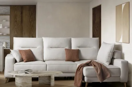 Sofá Chaise 2 Assentos Deslizantes Isabel Ret