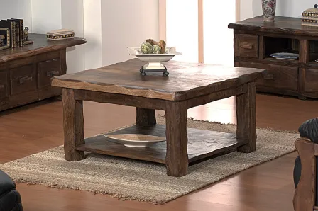 Mesa de Centro Rústica Quadrada